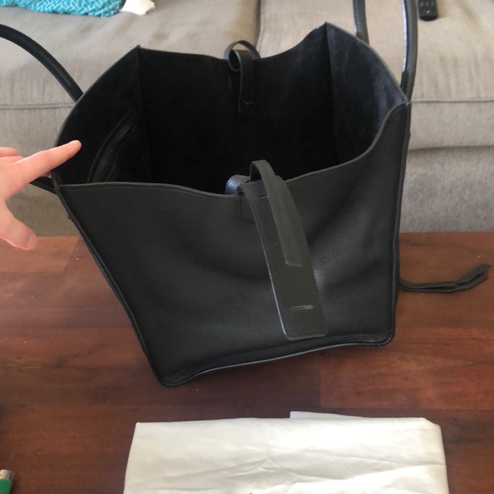 Celine Black Leather Mini Luggage Tote - Picture 5 of 15